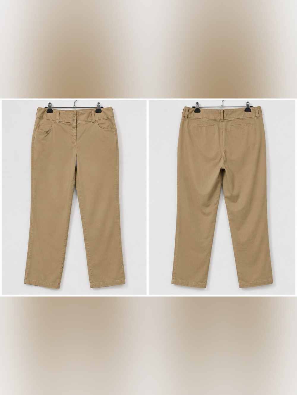 Talbots Khaki Stretch Chino Pants Size 12